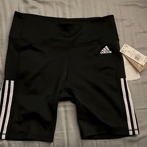 NEW Black Adidas biker shorts - size large